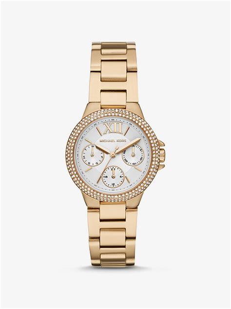 michael kors mini kerry gold tone watch|Mini Camille Pavé Gold.